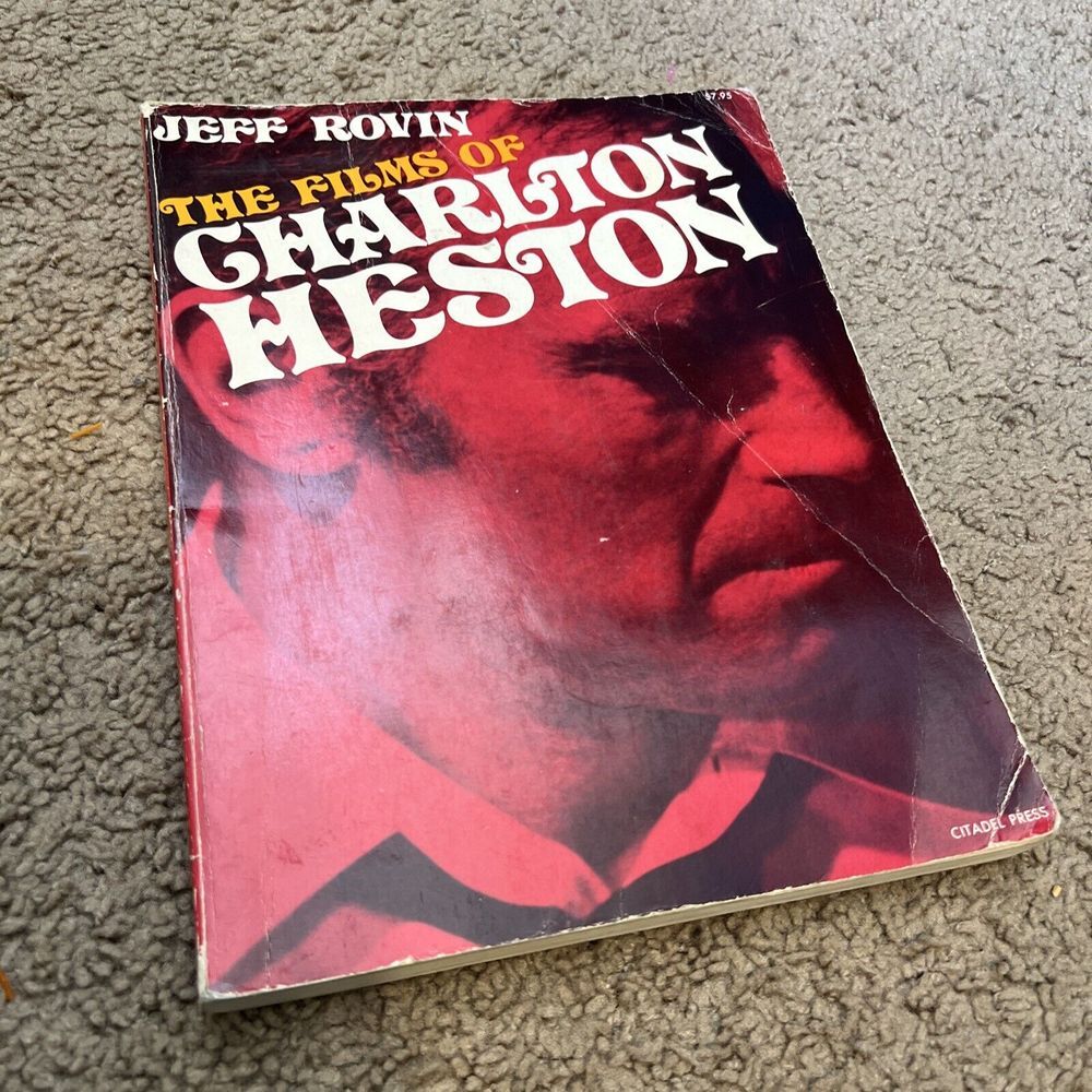 The‎ Films of Charlton Heston Softcover Book Jeff Rovin
